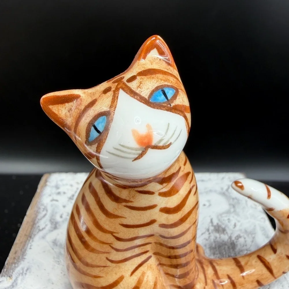 vintage bone China figurine charming orange